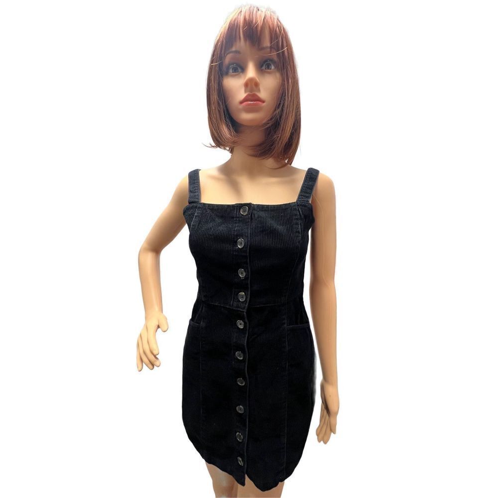 Woven Dress black Size Medium